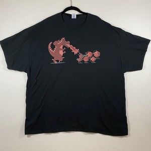 Dungeons & Dragons Gamer Fantasy Role Playing T-shirt Men's 3XL Black